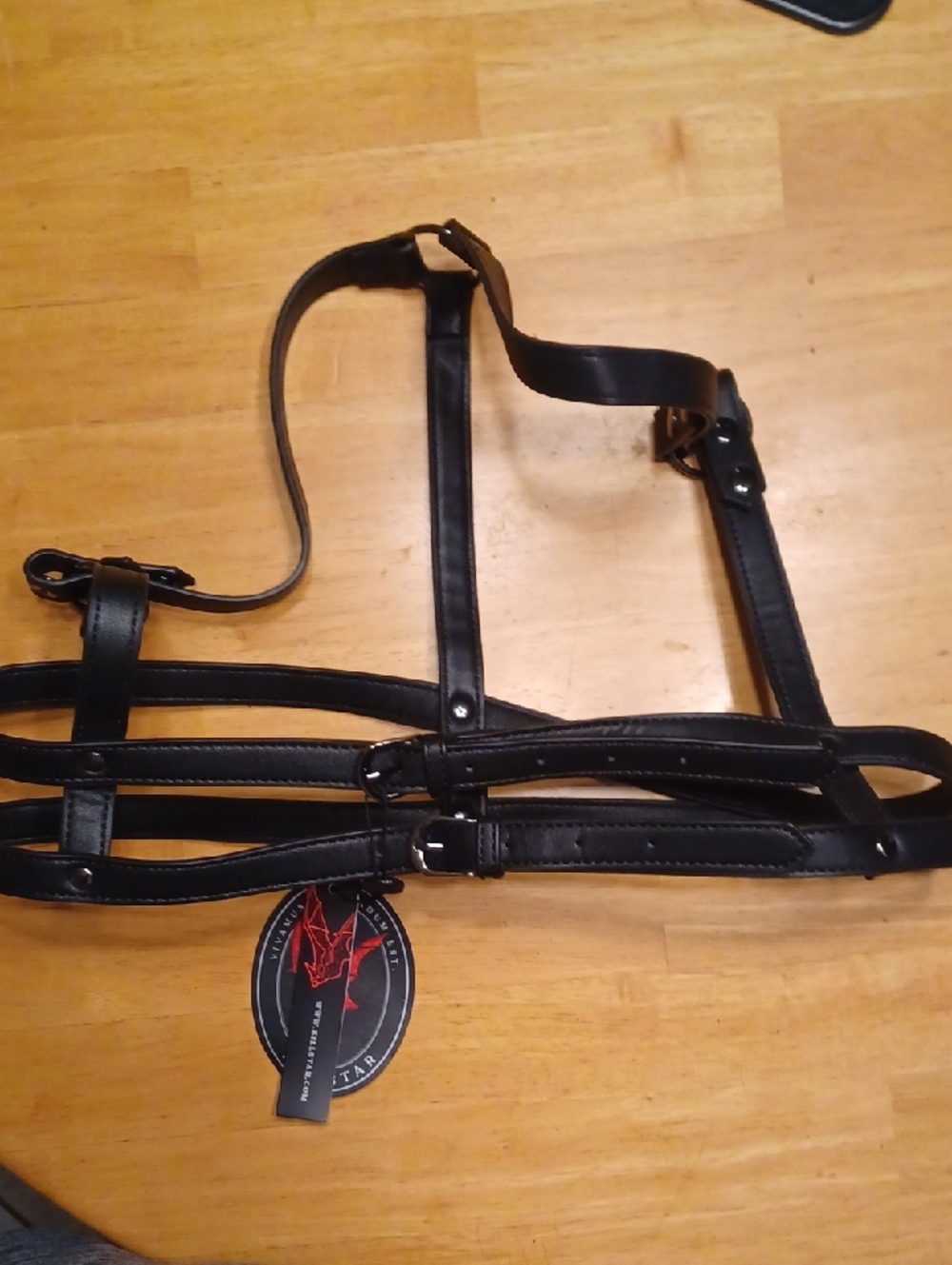 Killstar Black Leather Harness Suspenders Size XXL - Picture 5 of 8
